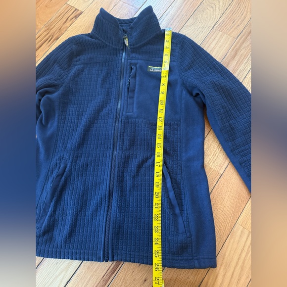 LL Bean Mountain Classic Windproof Fleece Jacket Womens Sz M Full Zip Navy Blue - Picture 11 of 11